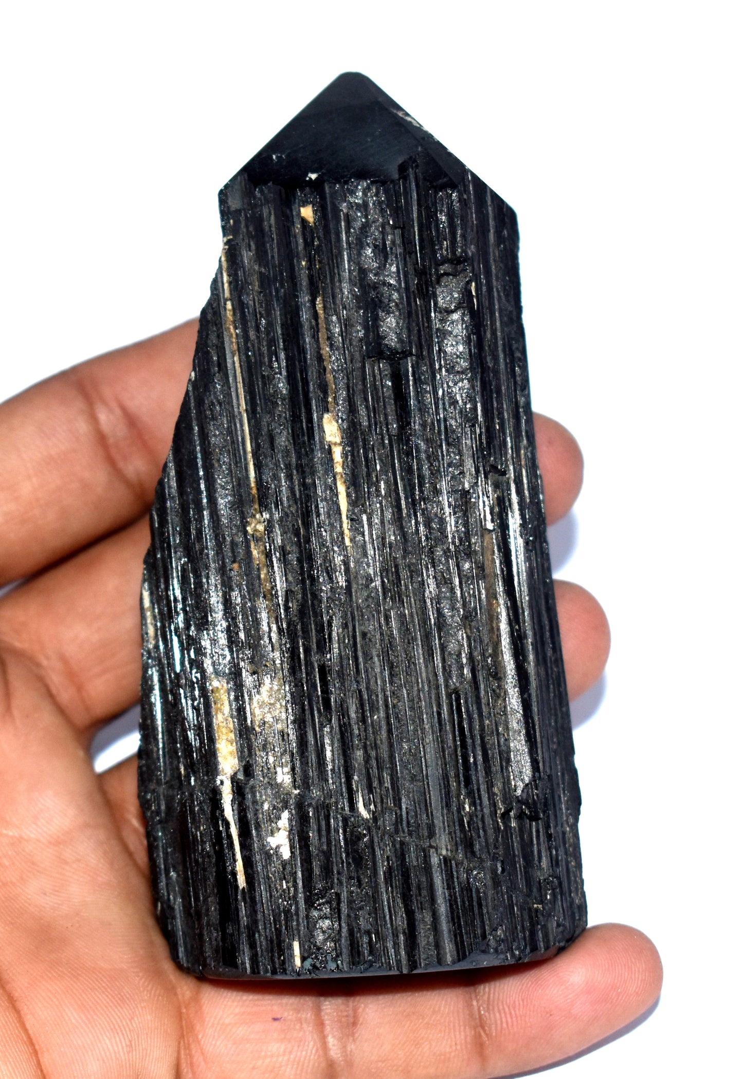 Black Tourmaline Crystal Pencil