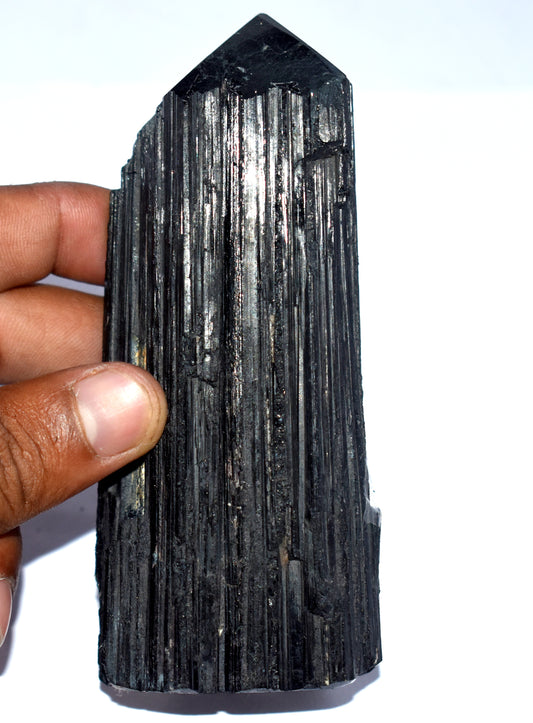 Black Tourmaline Crystal Pencil