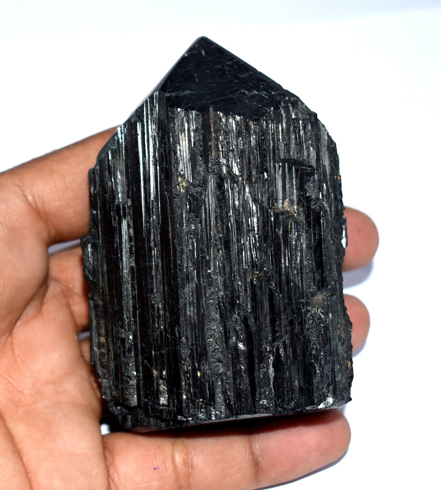 Black Tourmaline Crystal Pencil