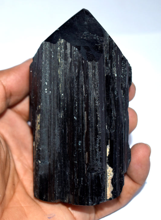 Black Tourmaline Crystal Pencil