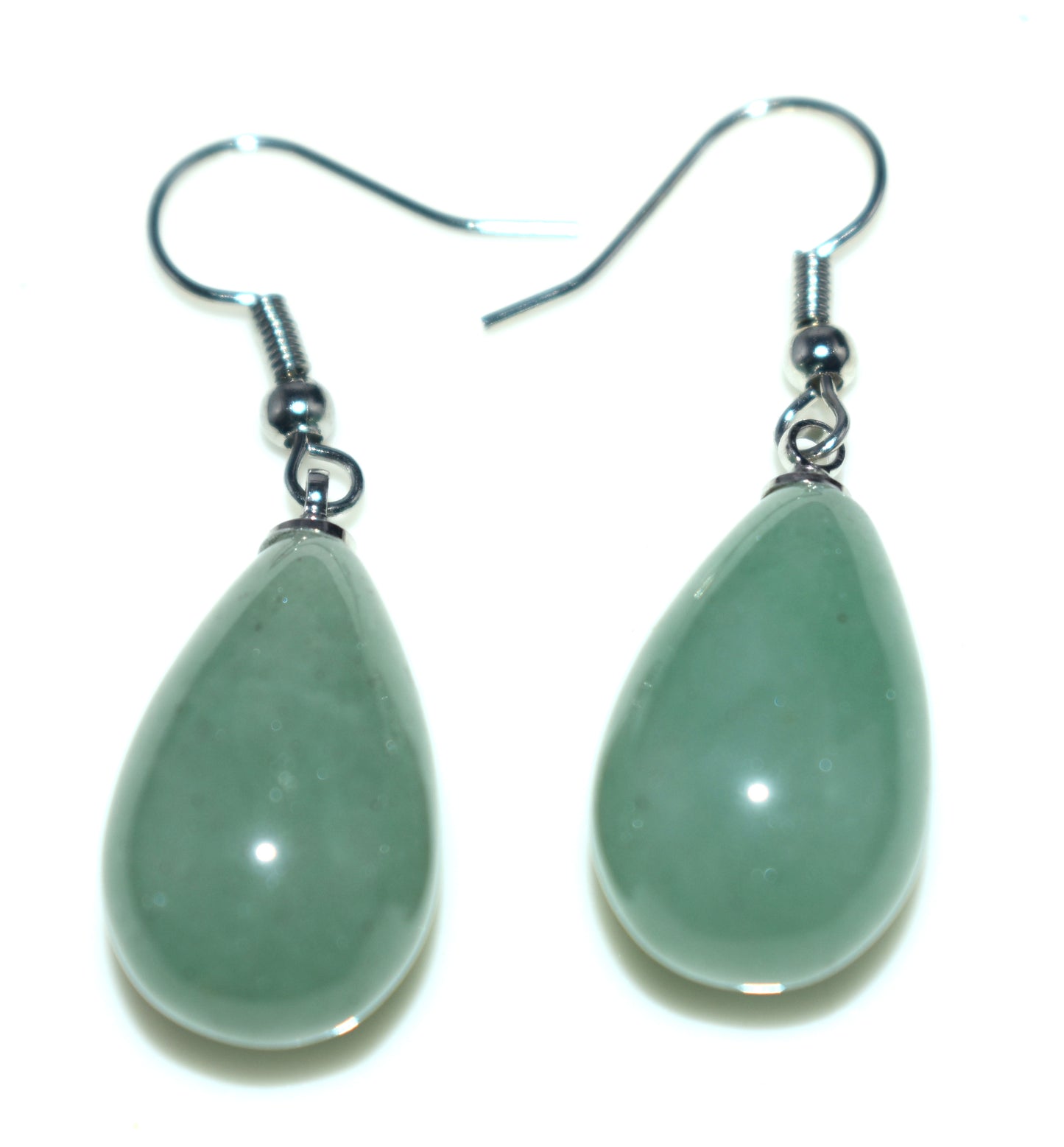 Green Aventurine Ear Hanging,{Earrings} {Weight - 10.10 Gram}