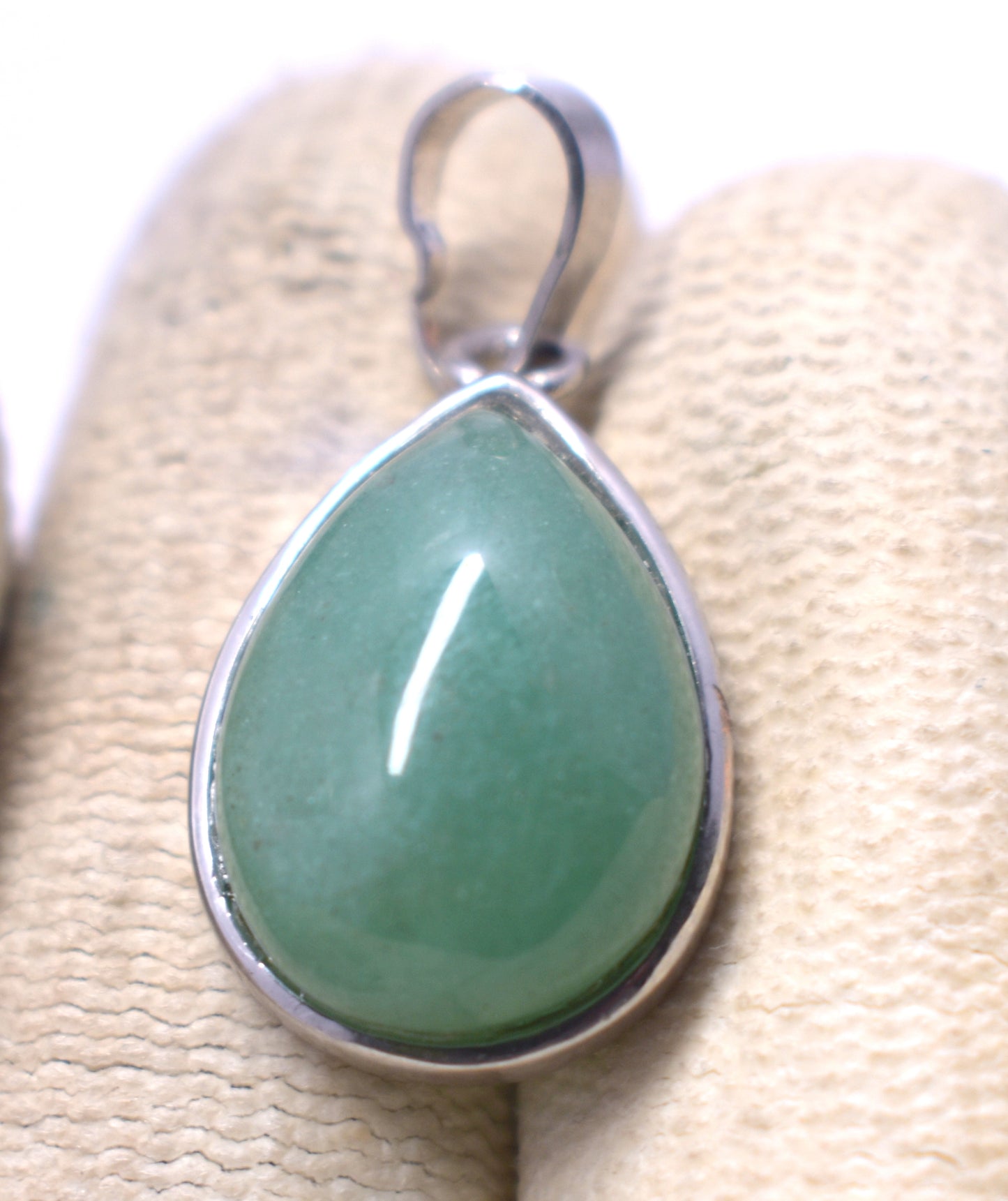 Green Aventurine Locket, {Weight - 3.95 Gram}