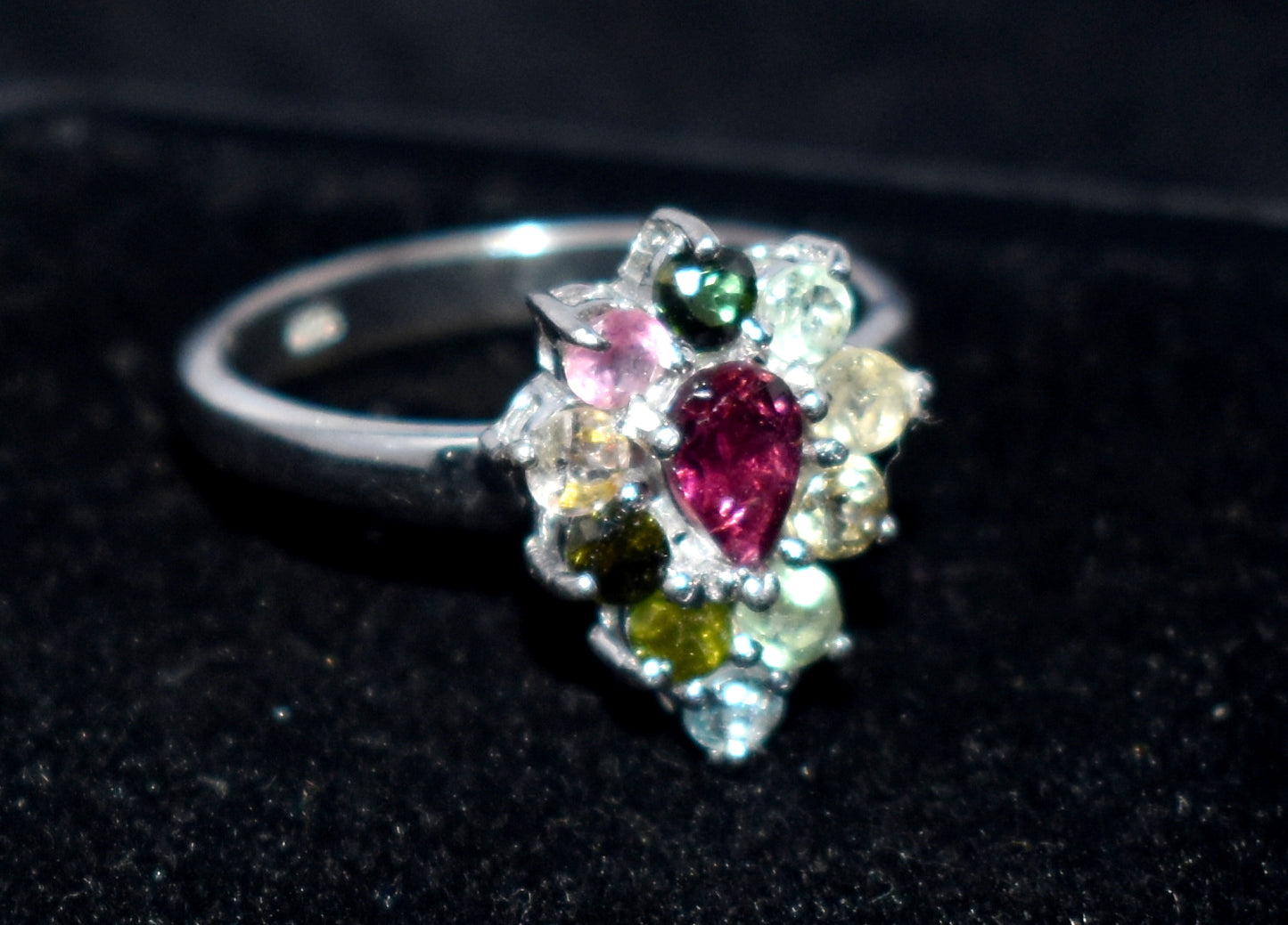 Genuine Tourmaline Ring | Handmade Tourmaline Band | October Birthstone | Tourmaline Jewelry