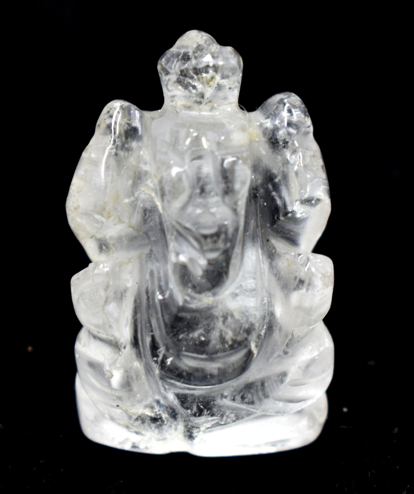 CLEAR HIMALAYAN QUARTZ Crystal Ganesh - Lord Ganesh Statue, Crystal Carving, Home Decor, Healing Crystals