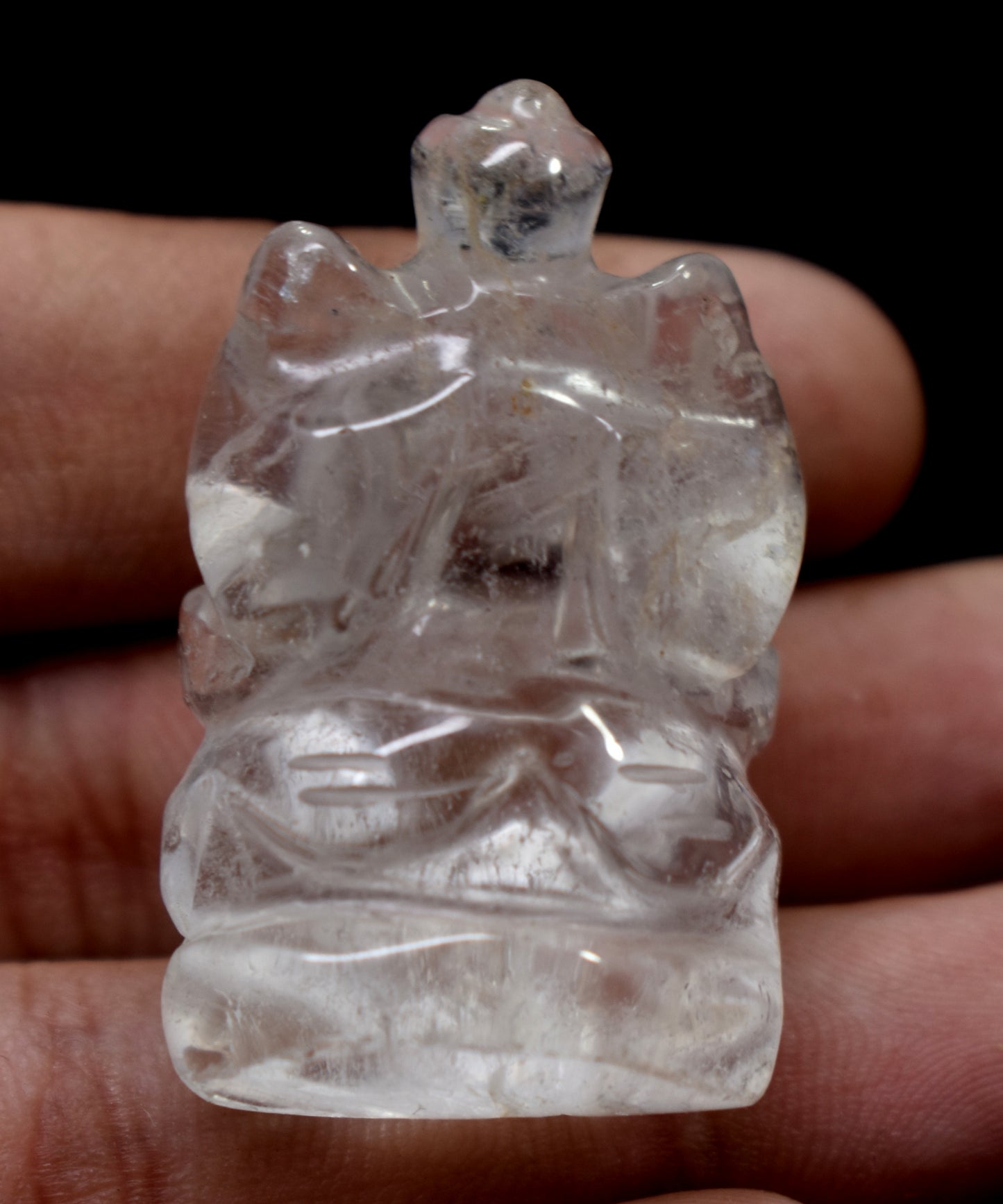 CLEAR HIMALAYAN QUARTZ Crystal Ganesh - Lord Ganesh Statue, Crystal Carving, Home Decor, Healing Crystals