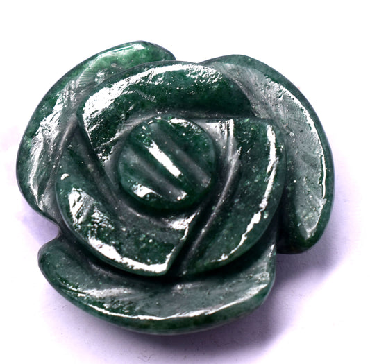 Natural Green Aventurine Curved Flower