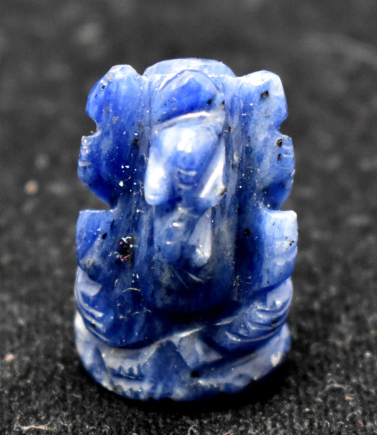 Blue Aventurine Ganesh Statue - Elegant Ganesh Figurine for Home Decor and Spiritual