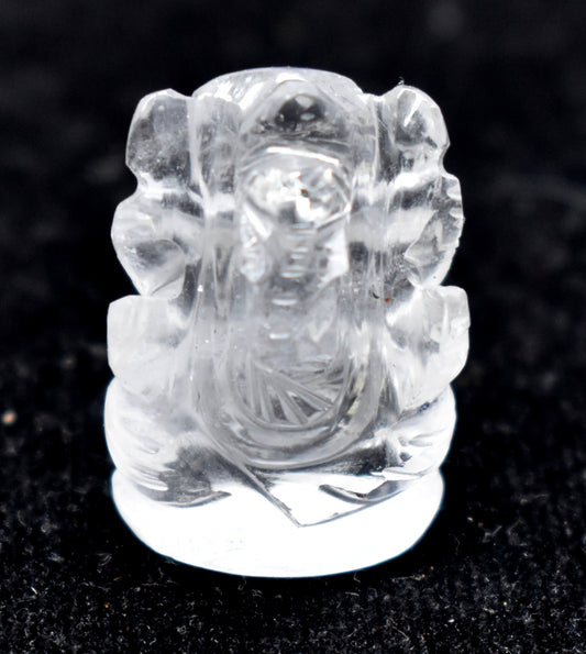 CLEAR HIMALAYAN QUARTZ Crystal Ganesh - Lord Ganesh Statue, Crystal Carving, Home Decor, Healing Crystals