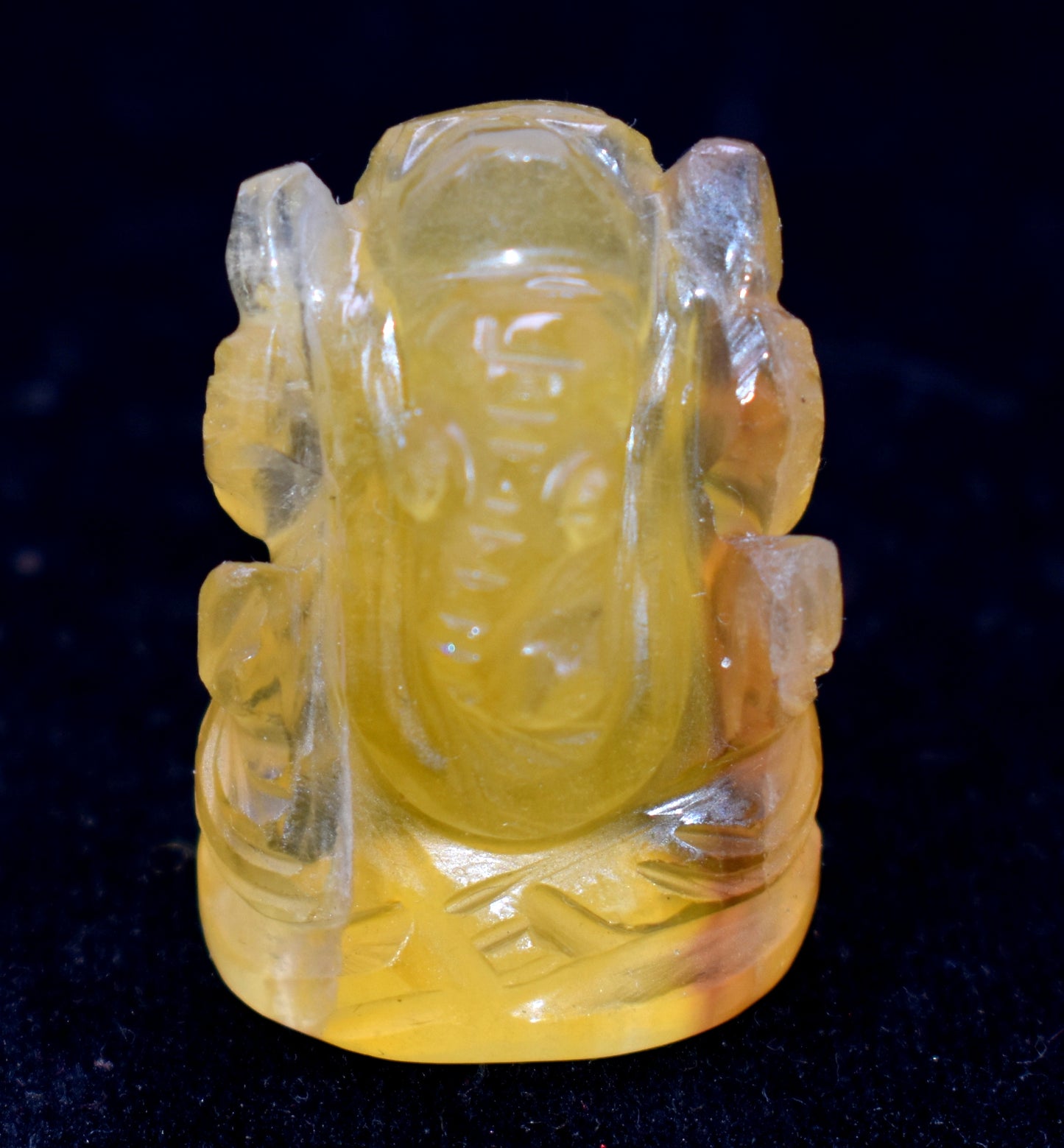 Yellow Fluorite Ganesha