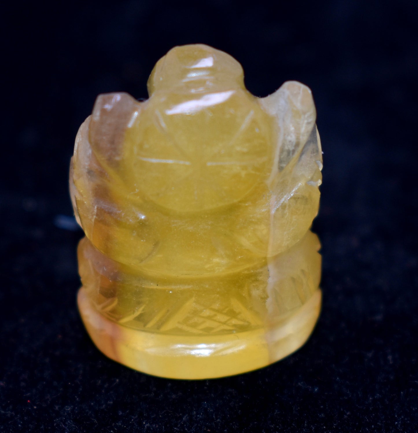 Yellow Fluorite Ganesha