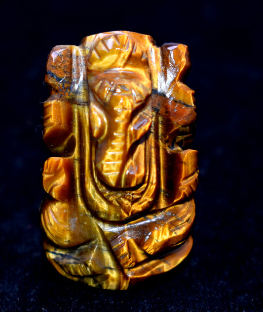 Tiger Eye Ganesh - The God of Success & Luck