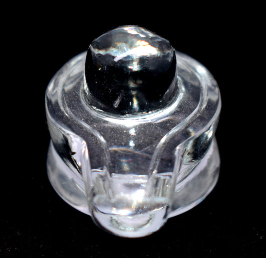 Natural Crystal Shivling | Handcrafted Shivling | Hindu Artifact | Healing Crystal Shivling for Puja |