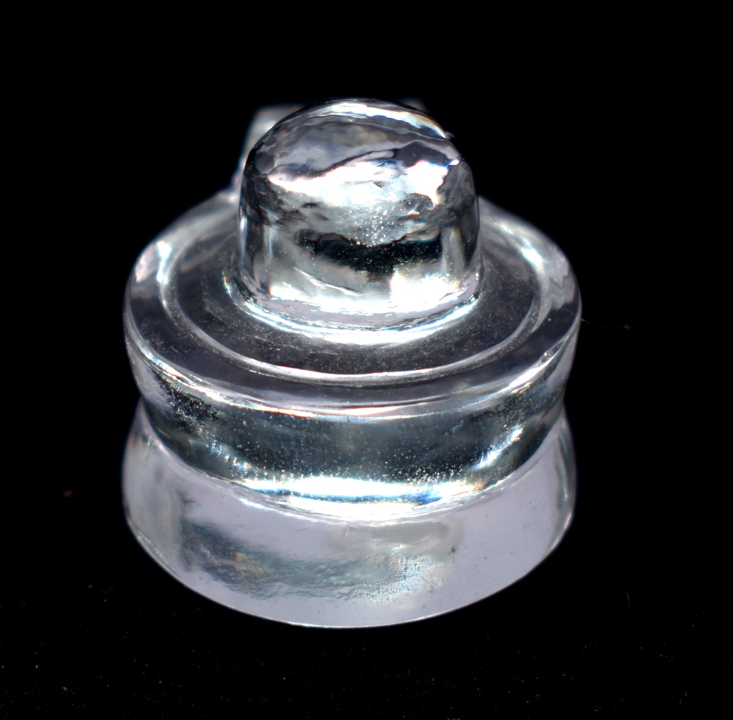 Natural Crystal Shivling | Handcrafted Shivling | Hindu Artifact | Healing Crystal Shivling for Puja |