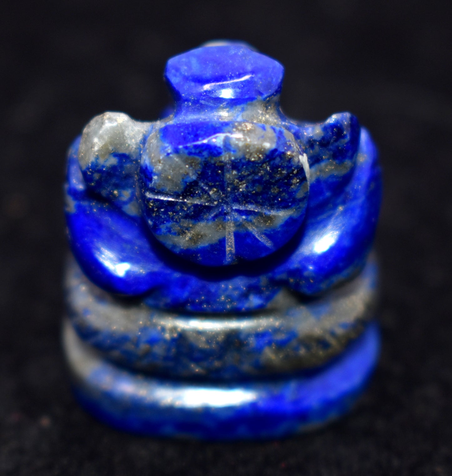 Lapis lazuli Ganesh, Carving Ganesa Statue, Lapis lazuli Carved Blue Stone Crystal Ganesh