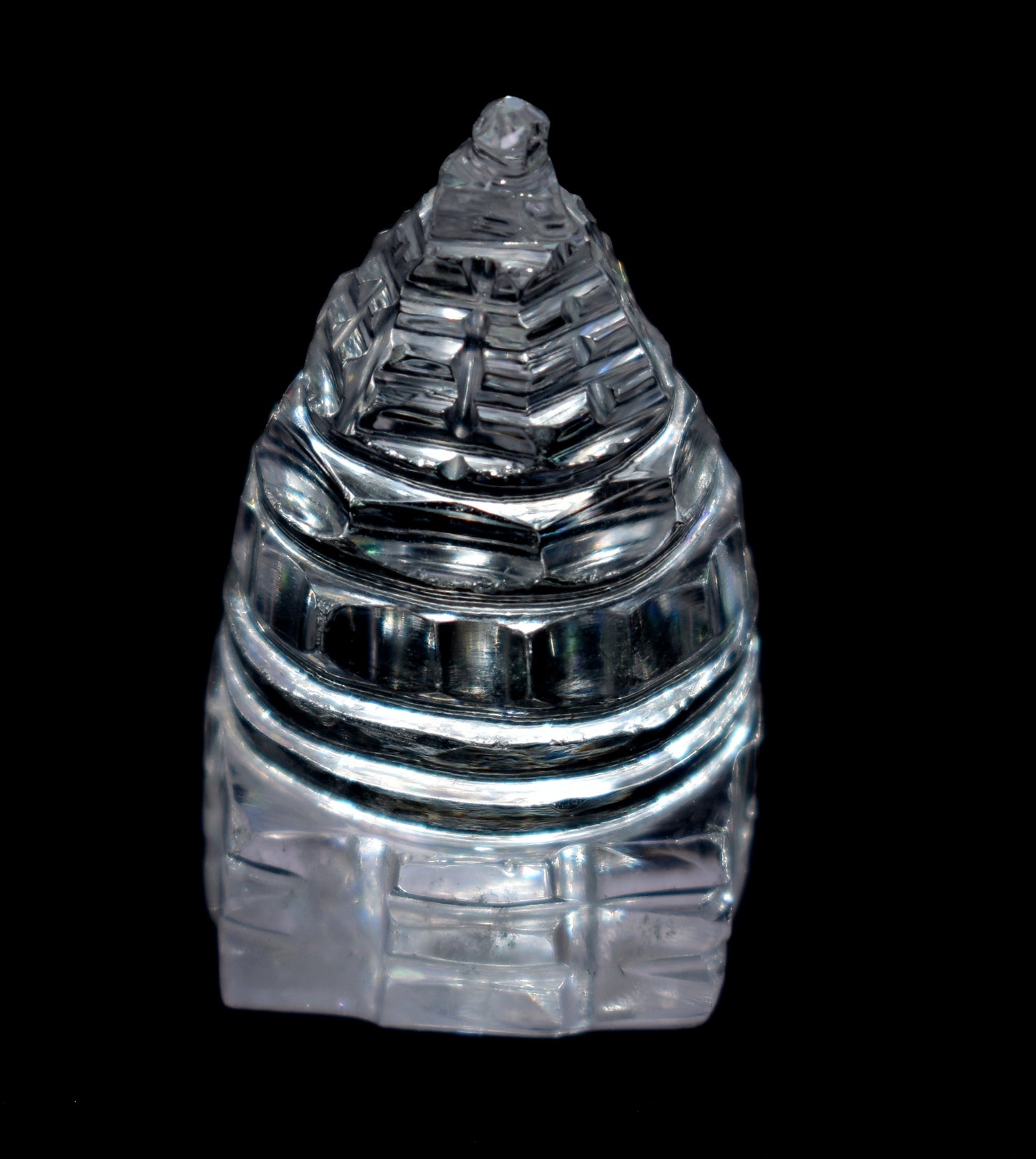 Crystal Sri Yantra, Solid HIMALAYAN Sri YANTRA Carved Crystal Quartz Shree Yantra, Spathic Shree Yantra, Yantra Crystal