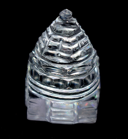 Crystal Sri Yantra, Solid HIMALAYAN Sri YANTRA Carved Crystal Quartz Shree Yantra, Spathic Shree Yantra, Yantra Crystal