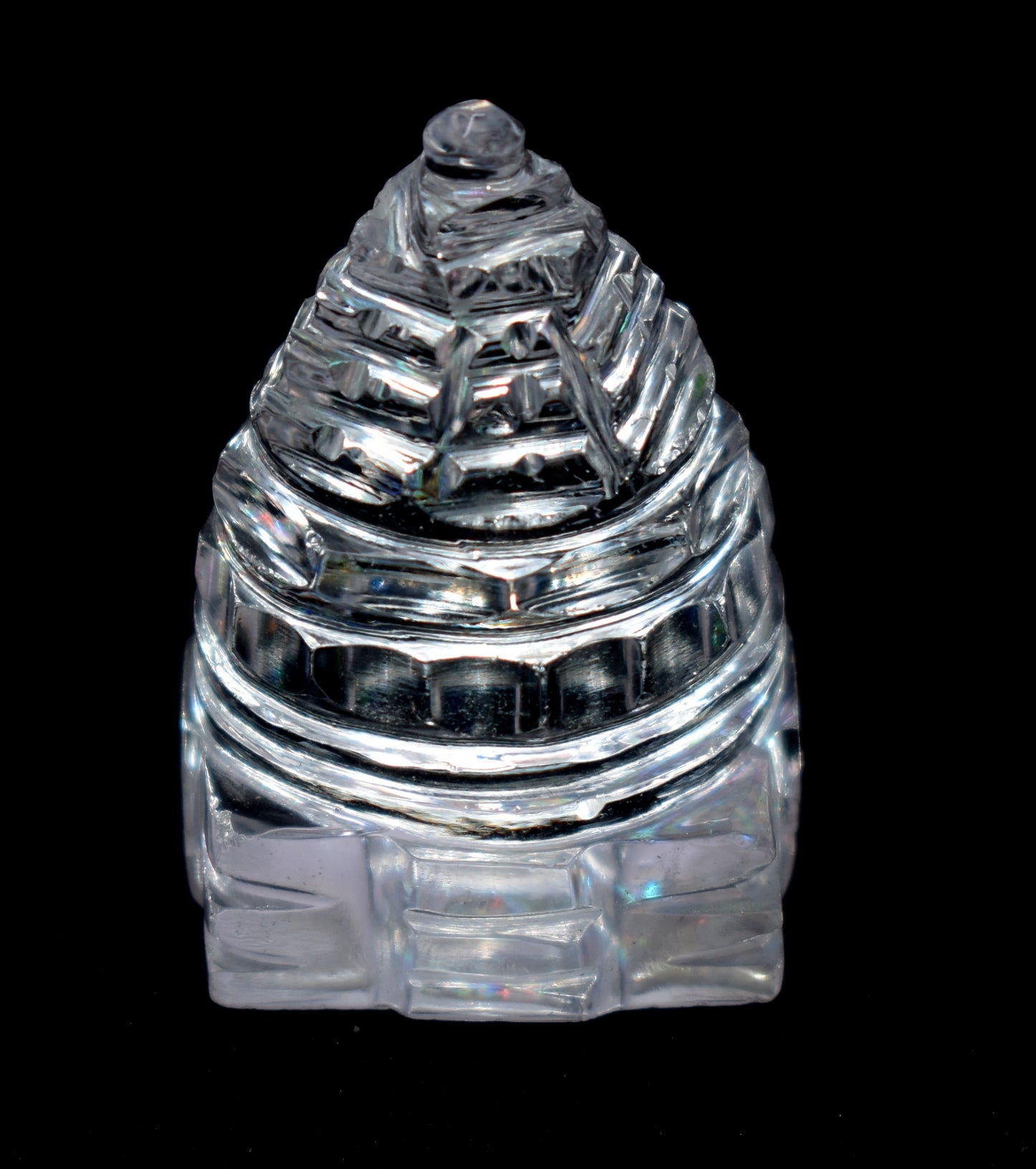 Crystal Sri Yantra, Solid HIMALAYAN Sri YANTRA Carved Crystal Quartz Shree Yantra, Spathic Shree Yantra, Yantra Crystal