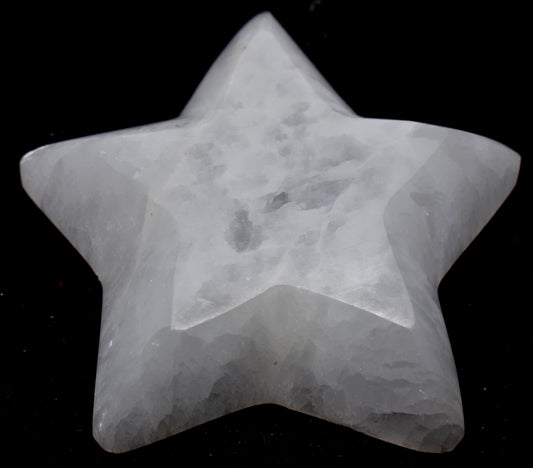 Selenite Polished Curved Star