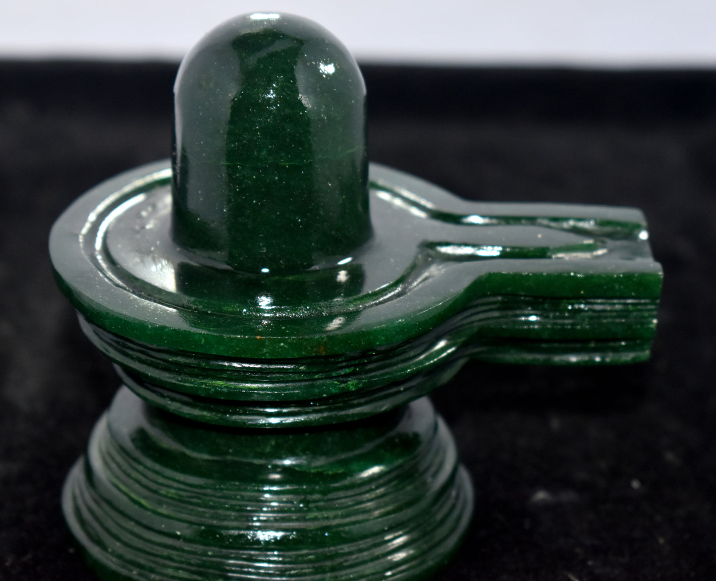 Hand carved Lord Ganesha in Dark green aventurine - Lord Ganesha in Green aventurine - Lord Ganesh - Ganesh Statue