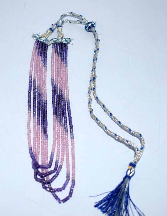 Beautiful Pink And Purple zircon necklace