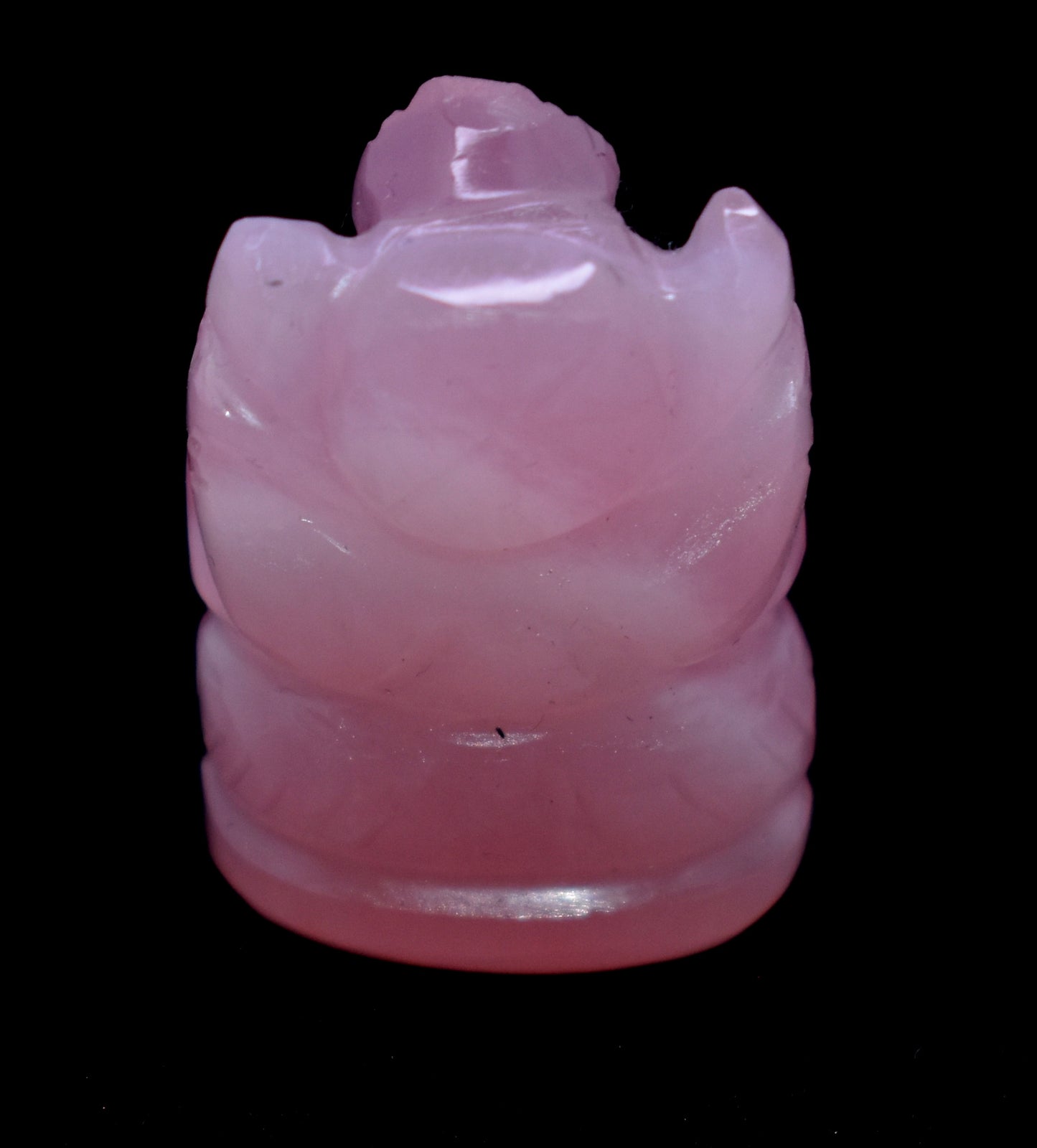 Rose Quartz Gemstone Ganesh, Spiritual Home Decor, Healing Crystals Figurine, Positive Energy,