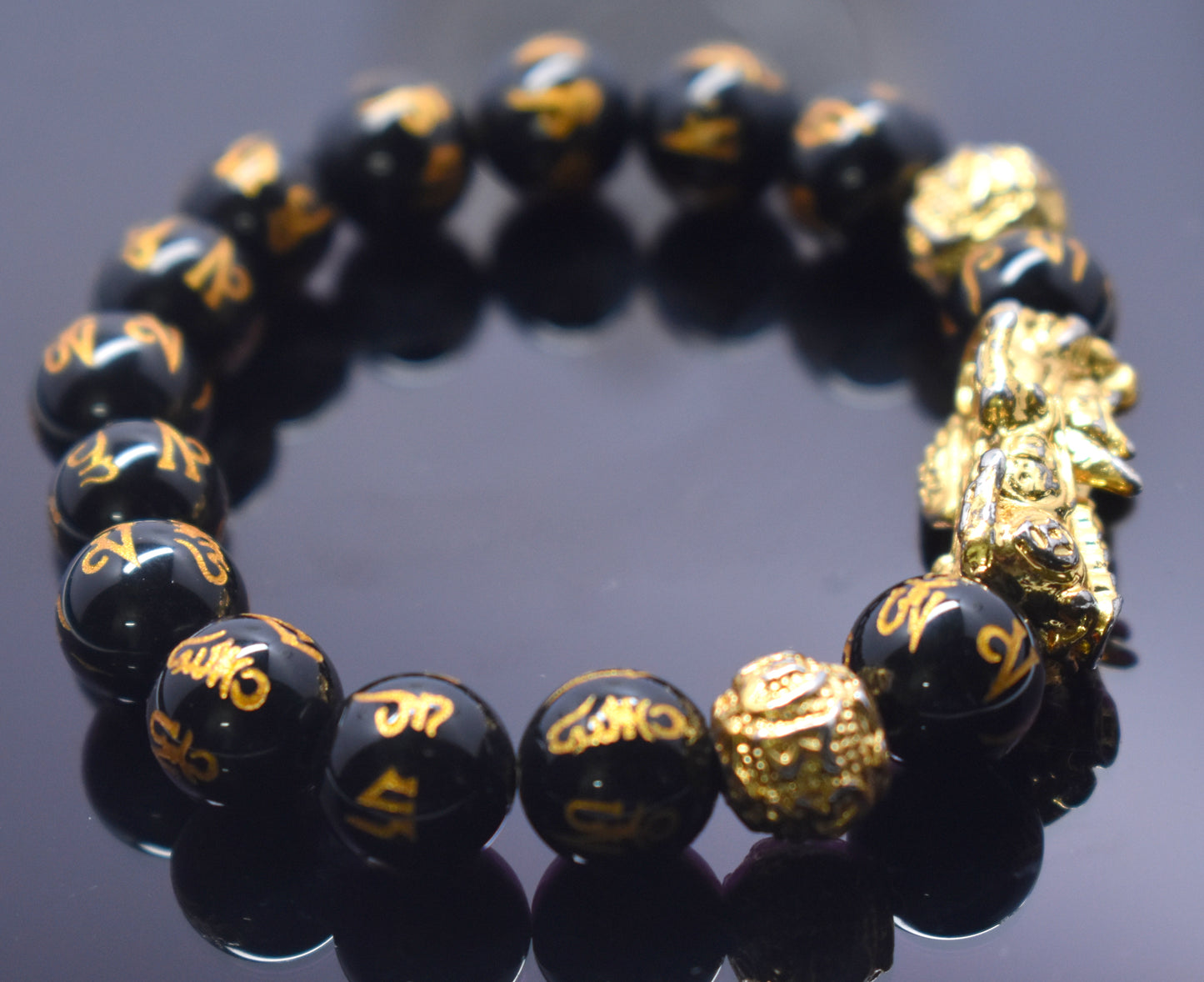 Feng Shui Black Obsidian Wealth Bracelet