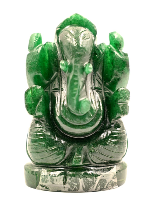Green Aventurine Ganesh 185 Gram