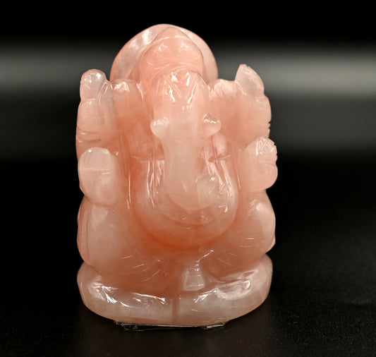 Rose Quartz Ganesh 292 Gram