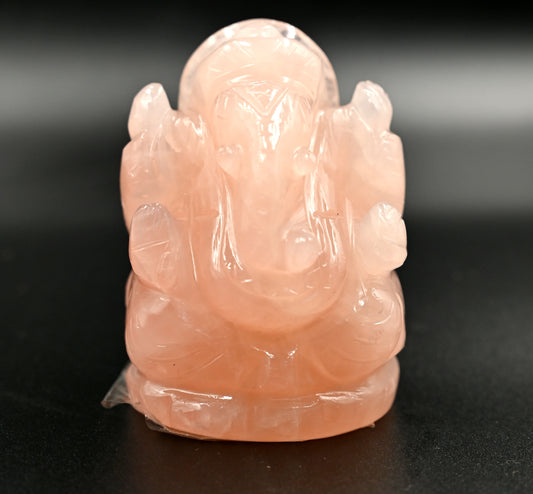 Rose Quartz Ganesh 235 Gram