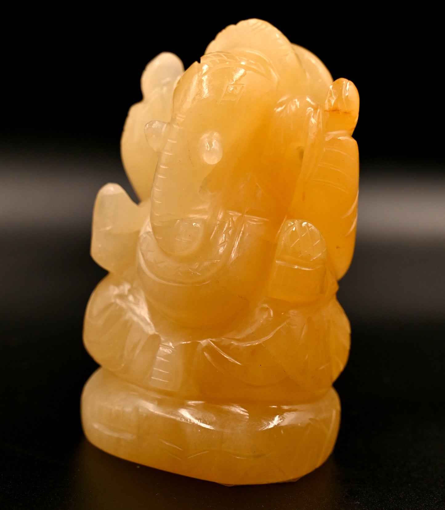 Yellow Aventurine Ganesh 410 Gram