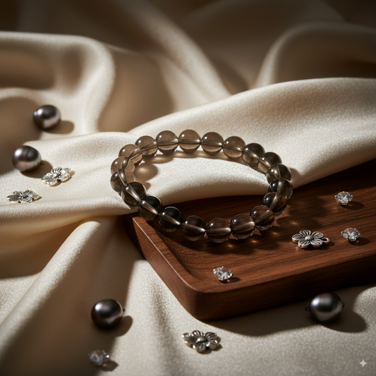 Smoky Quartz Bracelet 8 MM  Size