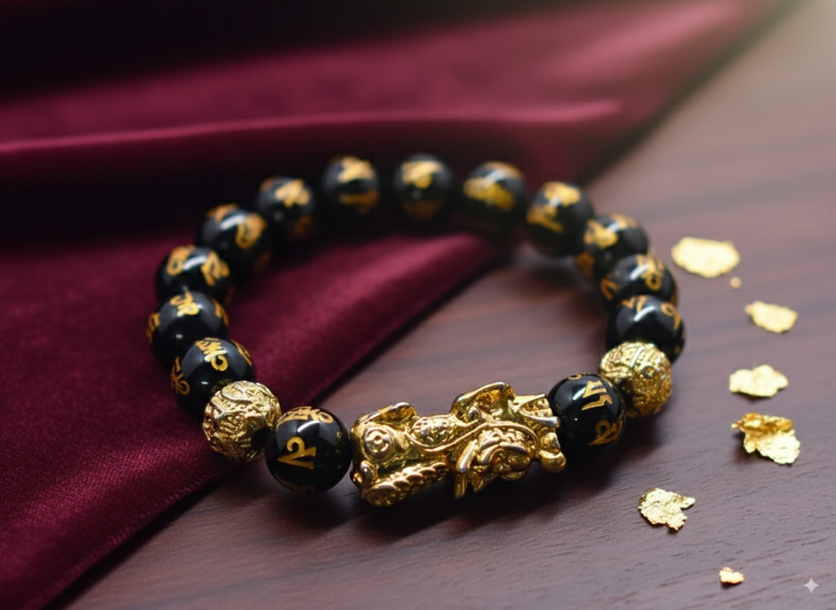 Feng Shui Black Obsidian Wealth Bracelet