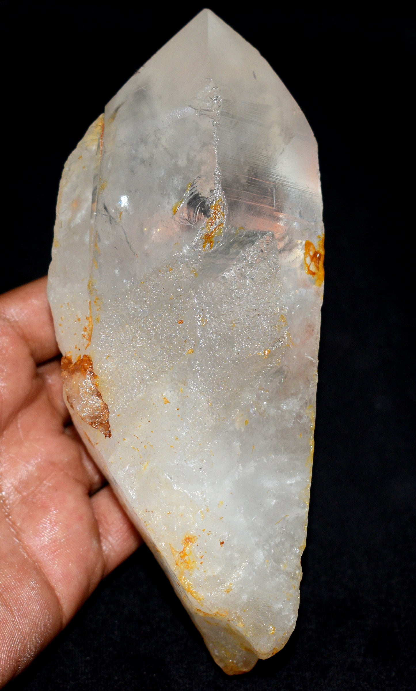 Very Rare Big Size Lemurian Quartz Crystal – Clear Energizing- {Weight- 963.70 Gram},