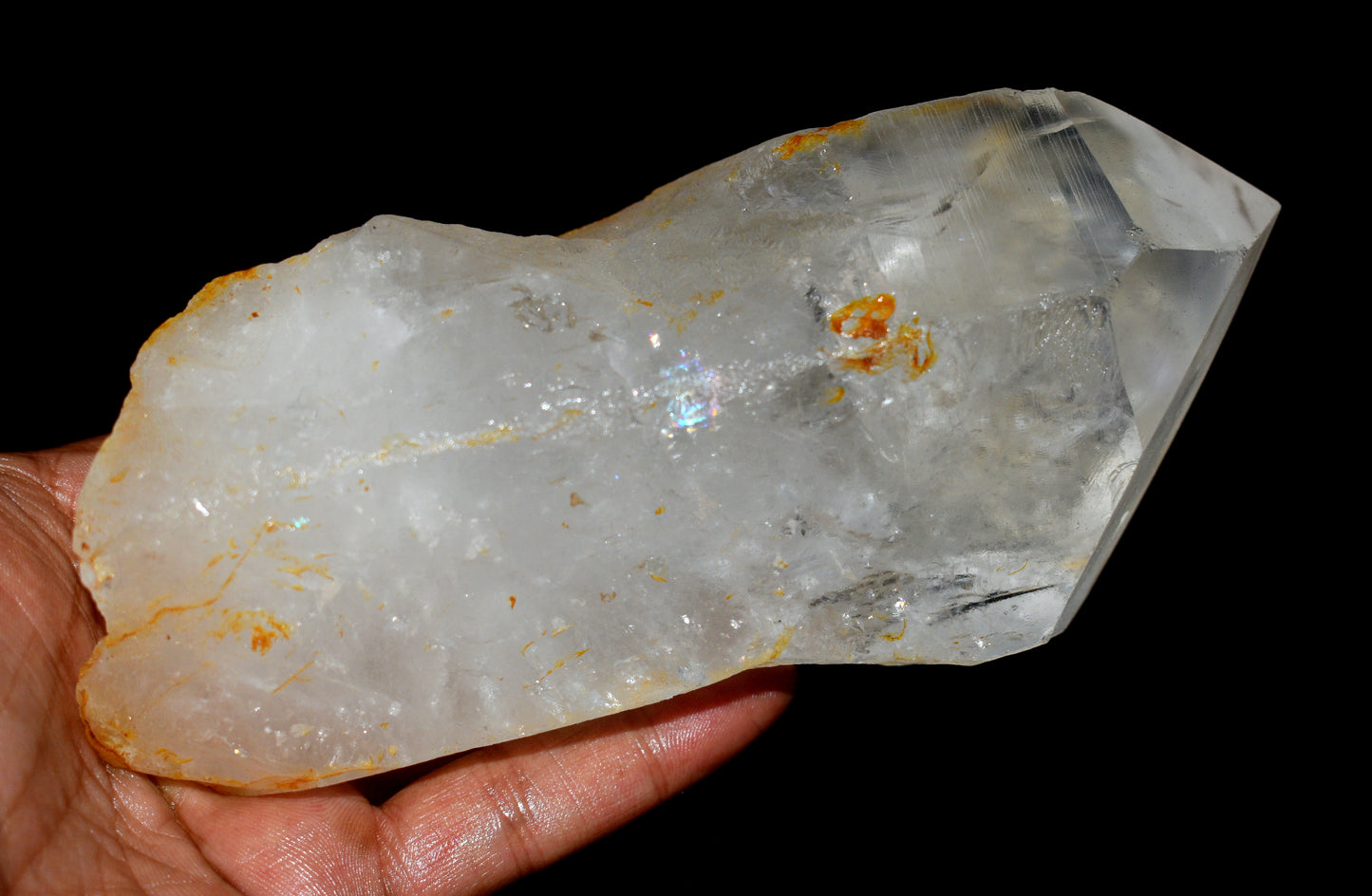 Very Rare Big Size Lemurian Quartz Crystal – Clear Energizing- {Weight- 963.70 Gram},