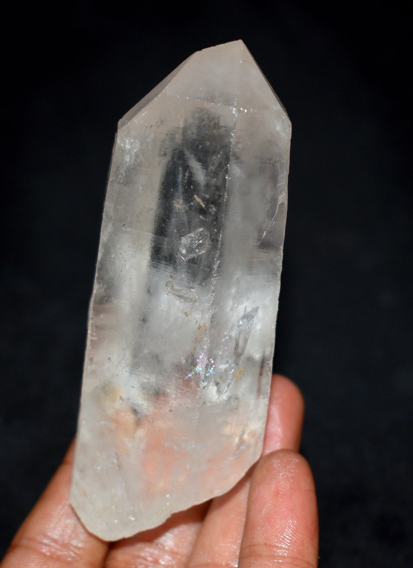 Very Beautiful Natural Lemurian Big Size Crystal – Clear Energizing- {Weight- 208.20 Gram},