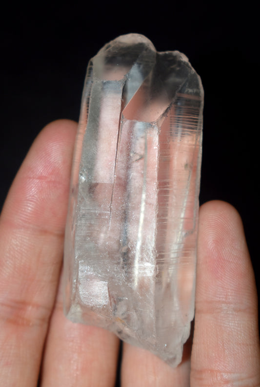 Very Beautiful Tantric Twin Window Crystal – Soul Mate Crystal - Enhances Energy Flow and Spiritual Healing- {Weight- 54.40 Gram}
