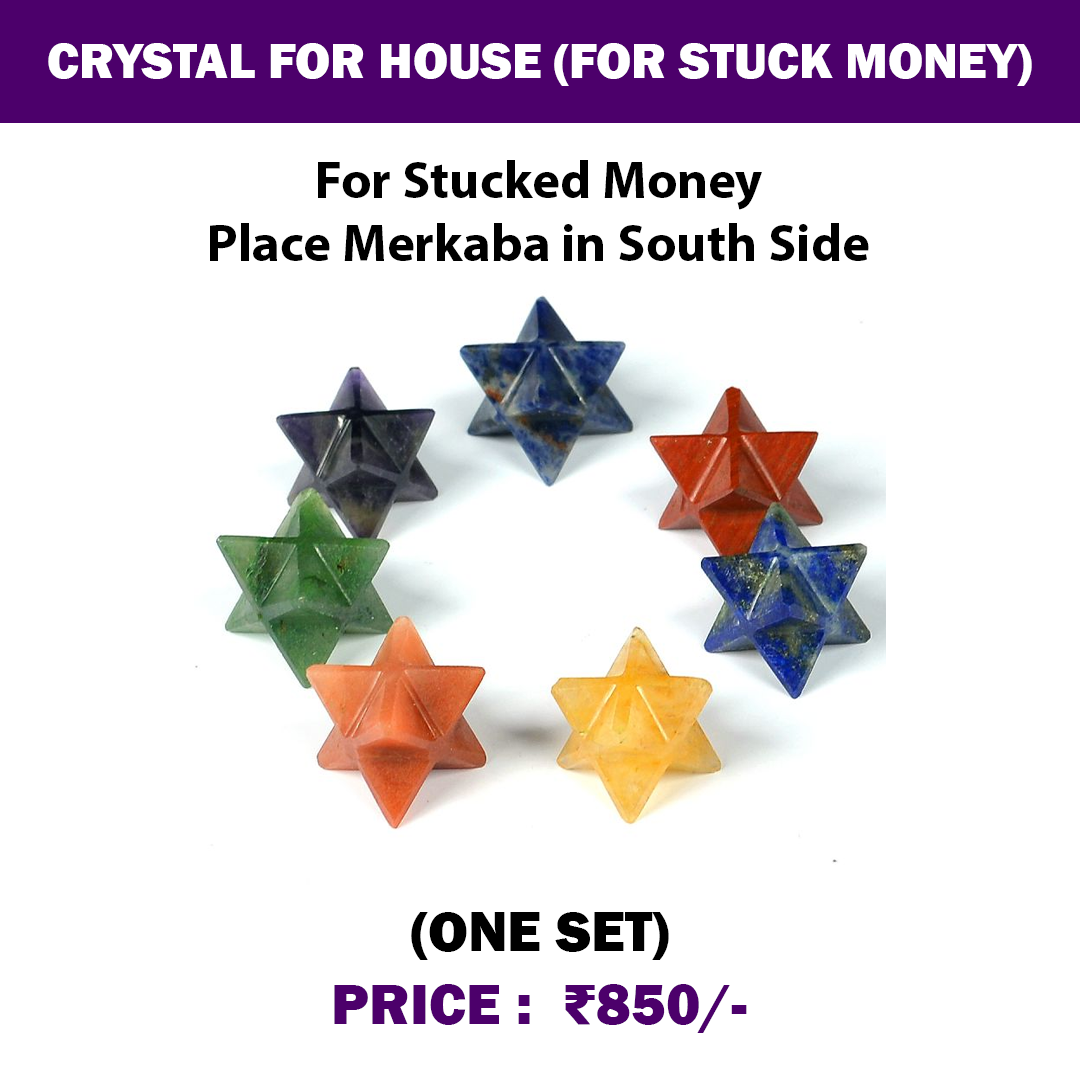 Crystal for House (For Stuck Money) | 7 Chakra Stone Set Kit | Harmonize Energy | Self Care Kit