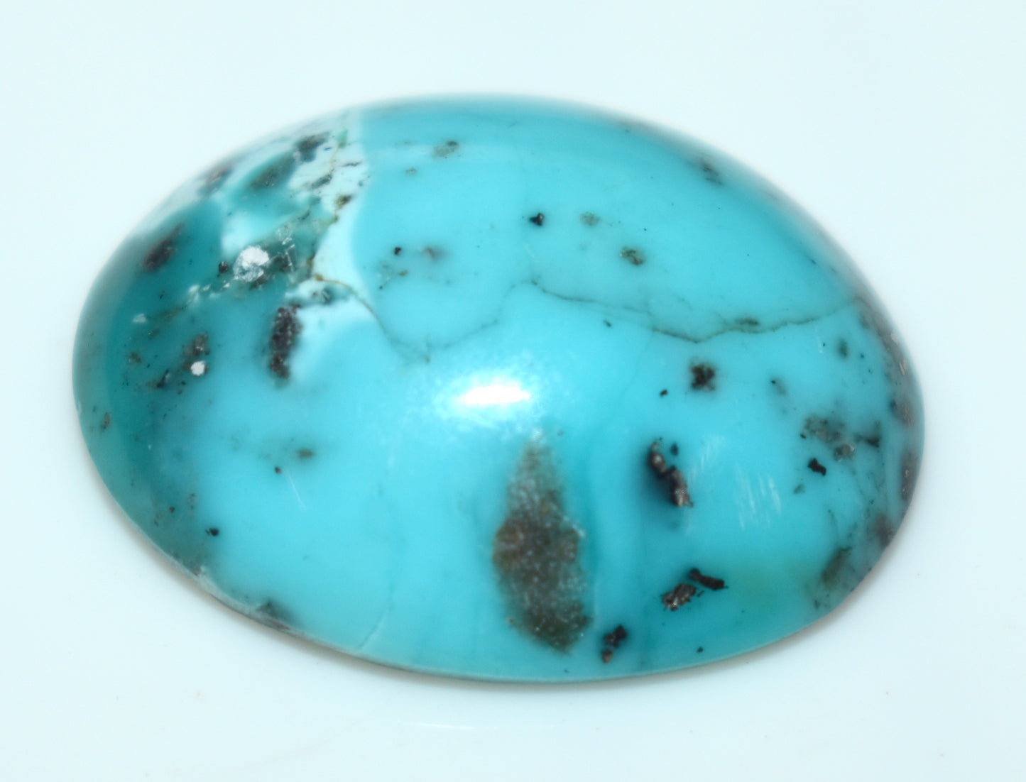 Beautiful Irani Turquoise {Firoza} Cabochon Gemstone, {Weight- 15.70 Carat}, Size-21x16x6mm