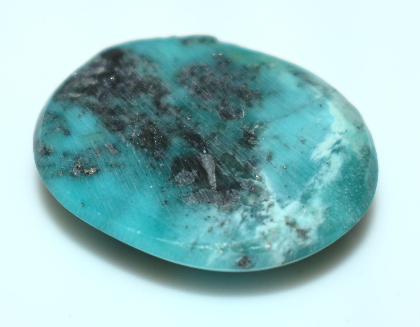 Beautiful Irani Turquoise {Firoza} Cabochon Gemstone, {Weight- 15.70 Carat}, Size-21x16x6mm