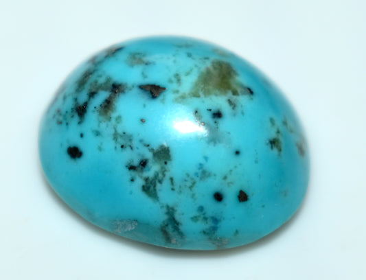 Beautiful Irani Turquoise {Firoza} Cabochon Gemstone, {Weight- 15.70 Carat}, Size-18x16x9mm