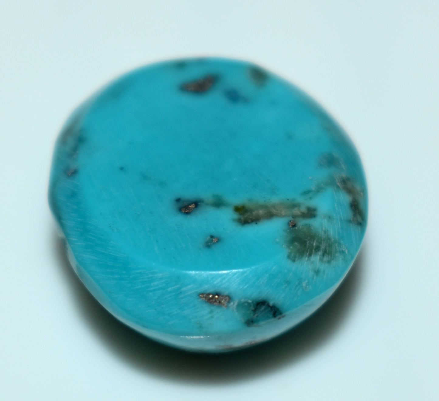 Beautiful Irani Turquoise {Firoza} Cabochon Gemstone, {Weight- 15.70 Carat}, Size-18x16x9mm