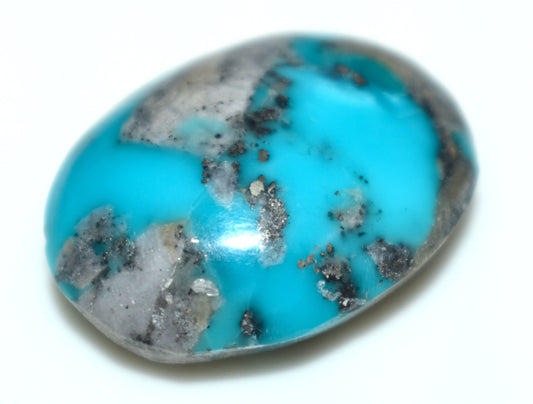 Natural Irani Turquoise {Firoza} Cabochon Gemstone, {Weight- 27.60 Carat}, Size-18x23.5x9.5mm