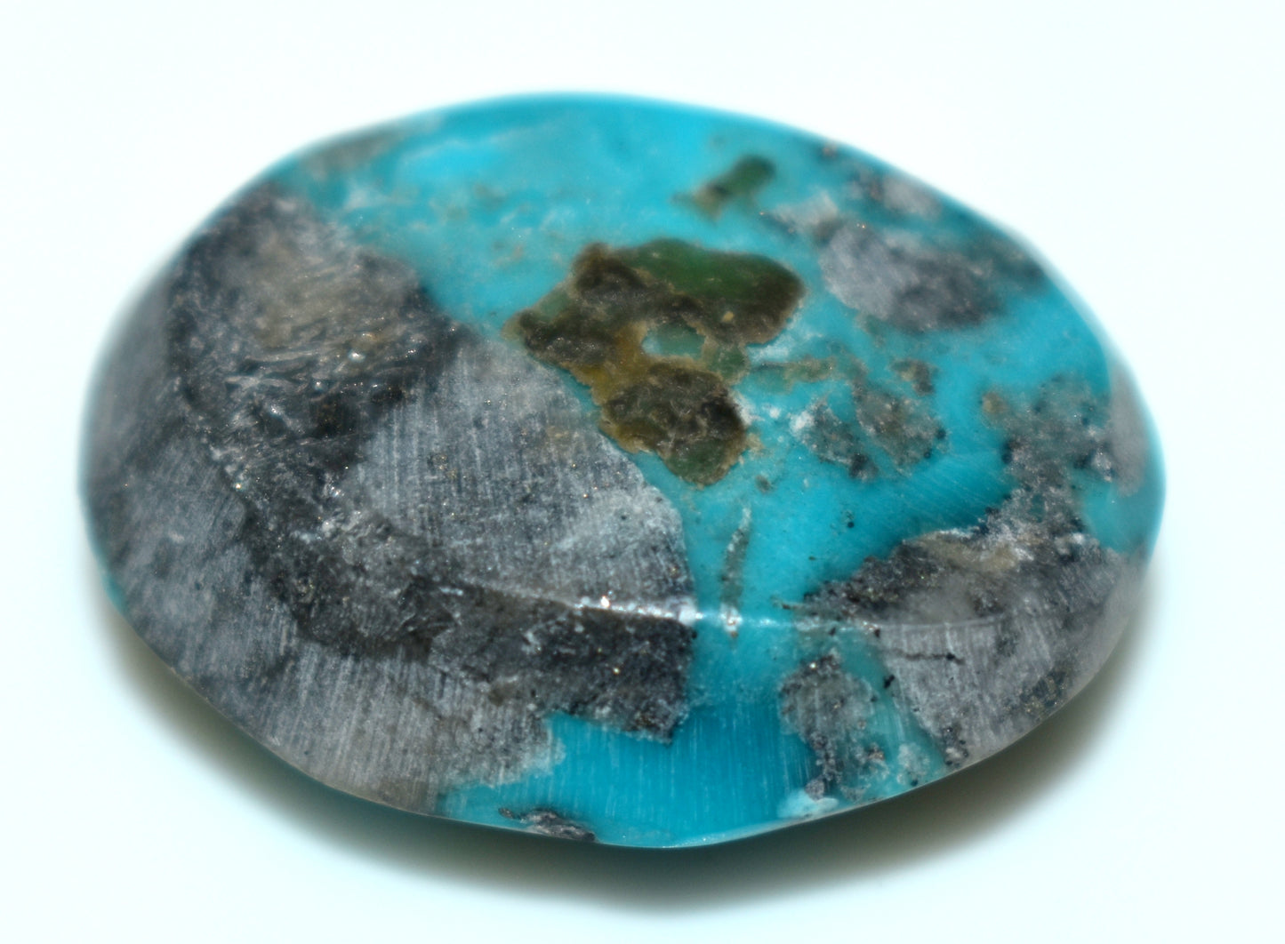 Natural Irani Turquoise {Firoza} Cabochon Gemstone, {Weight- 27.60 Carat}, Size-18x23.5x9.5mm