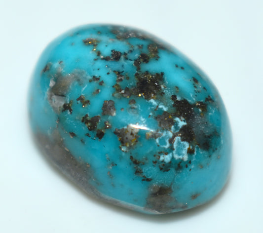 Irani Turquoise {Firoza} Cabochon Gemstone, {Weight- 30.40 Carat}, Size-22x16x12mm