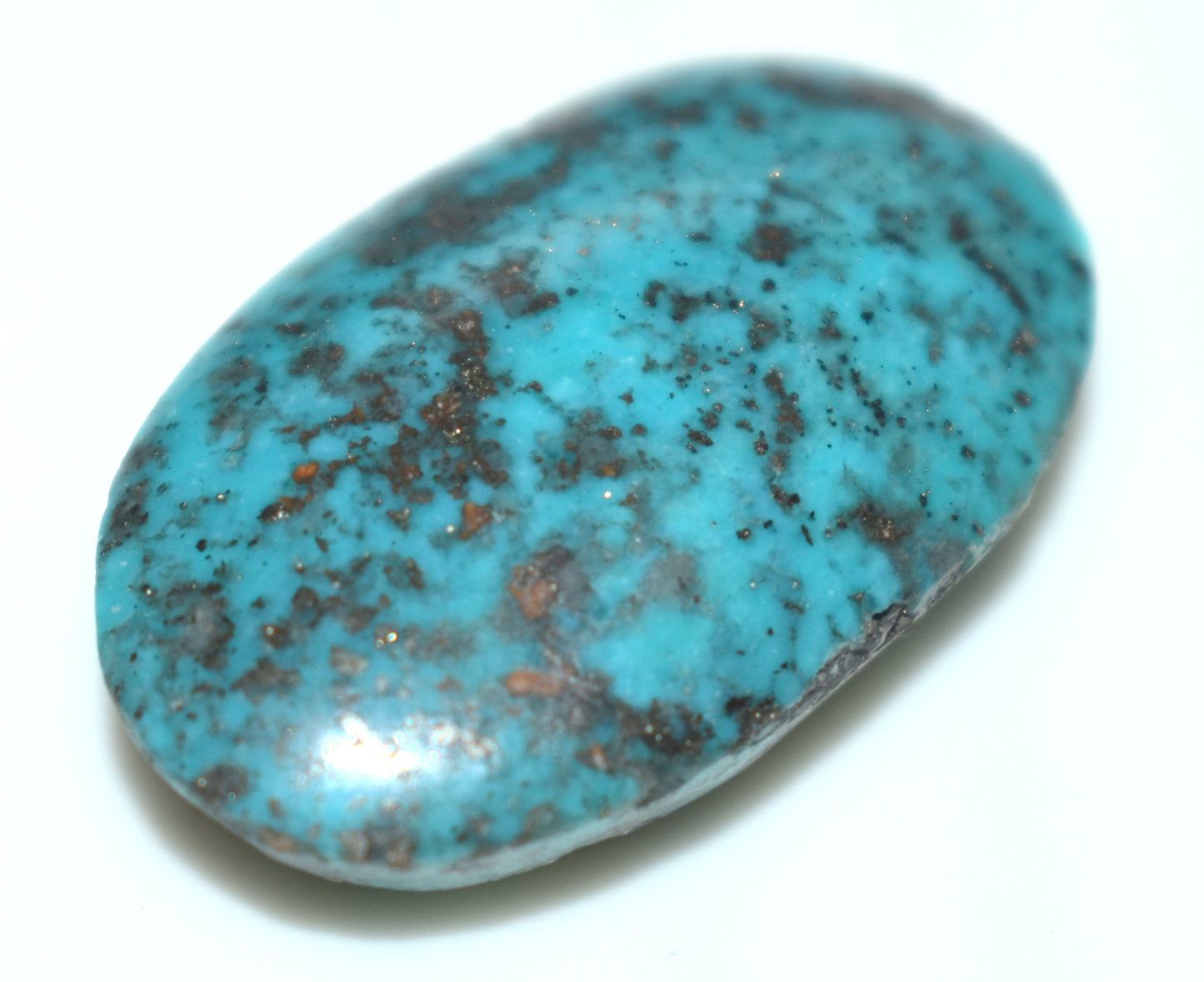 Beautiful Irani Turquoise {Firoza} Cabochon Gemstone, {Weight- 44.65 Carat}, Size-19x32x10mm