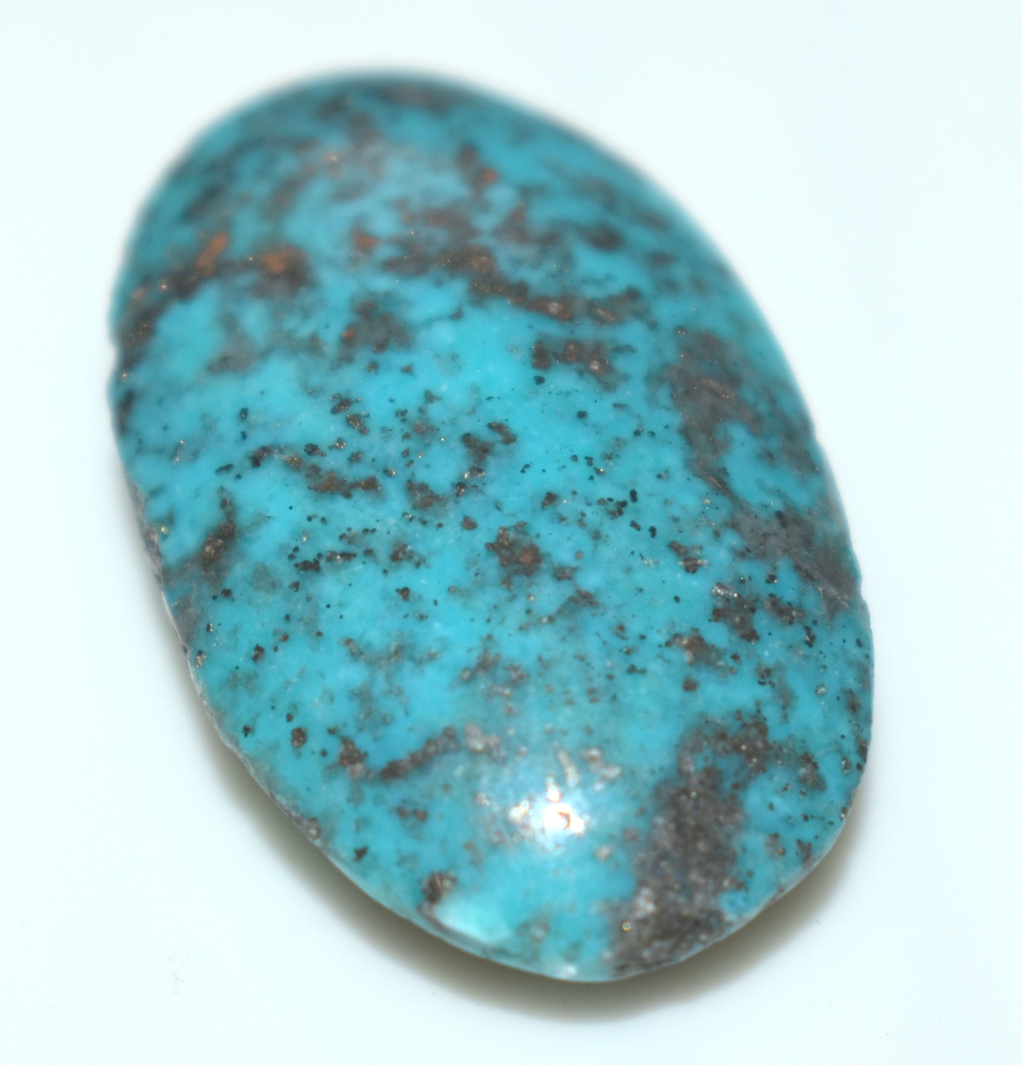 Beautiful Irani Turquoise {Firoza} Cabochon Gemstone, {Weight- 44.65 Carat}, Size-19x32x10mm