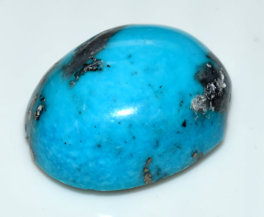 Natural Irani Turquoise {Firoza} Cabochon Gemstone, {Weight- 55.00 Carat}, Size-21x28x13mm