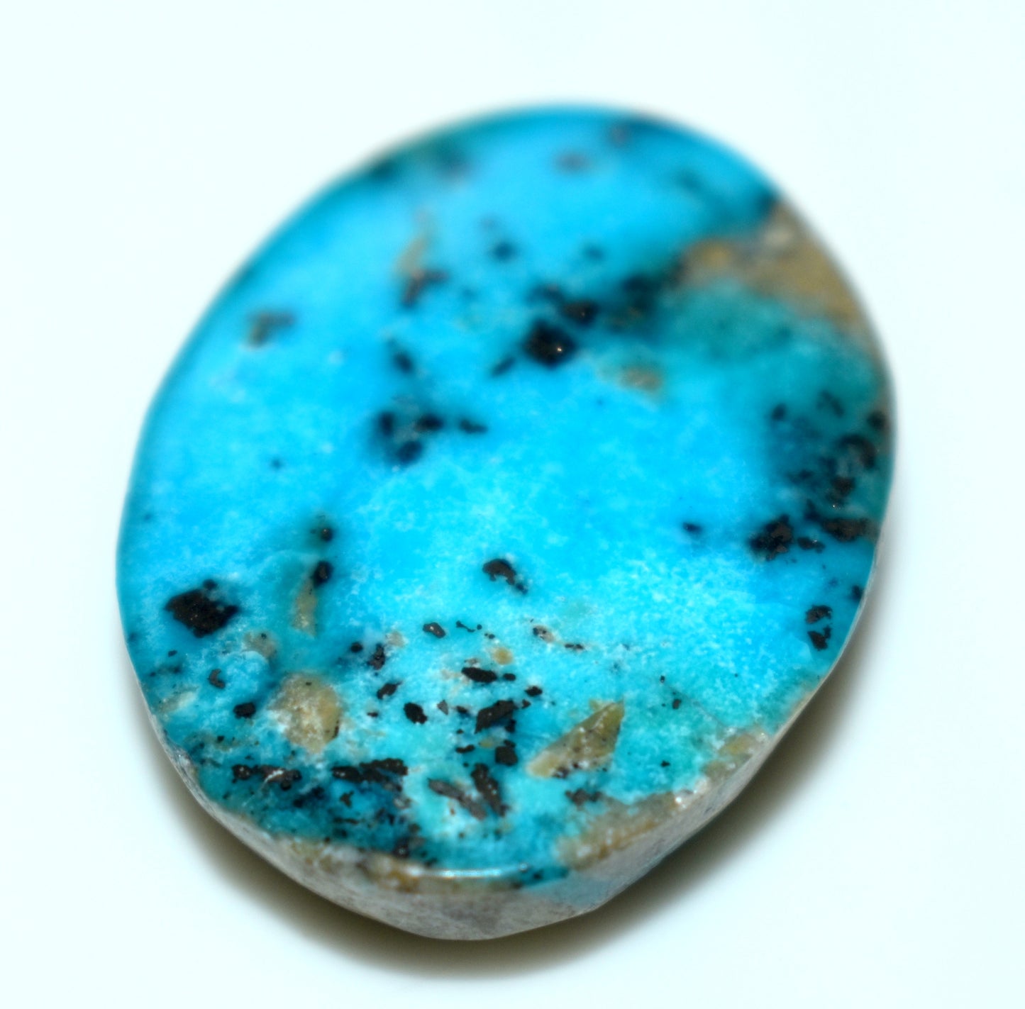 Irani Turquoise {Firoza} Cabochon Gemstone, {Weight- 29.40 Carat}, Size-27x19x7mm