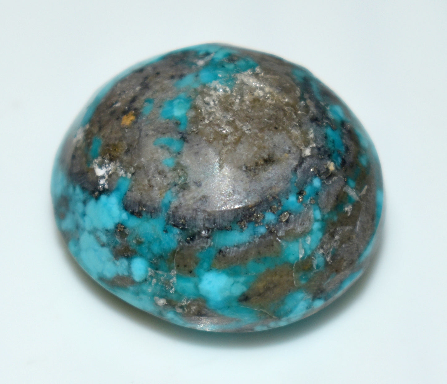 Beautiful Irani Turquoise {Firoza} Cabochon Gemstone, {Weight- 59.10 Carat}, Size-22.5x25x16mm