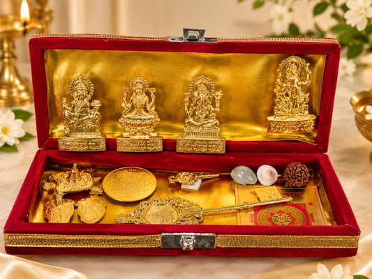 Lakshmi Kuber Yantra Box for Wealth, Prosperity & Puja